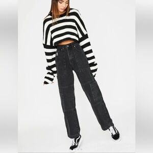 The Ragged Priest Black Relaxed Women Jeans